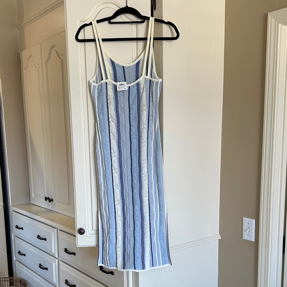 Club Monaco Multi stitch Stripe Dress - Picture 5 of 5
